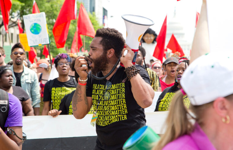 Protesta contra la decisión tomada por los líderes estadounidenses